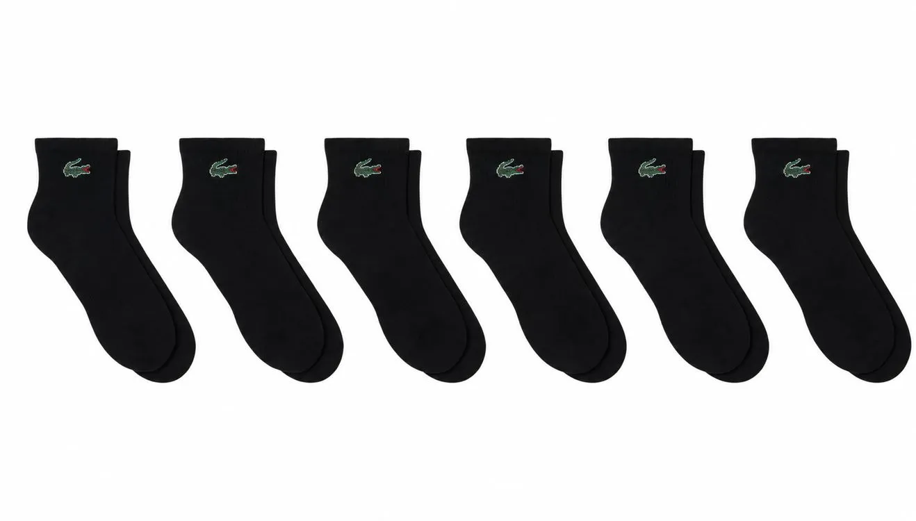 Socks Lacoste Socks 6P - black - Black