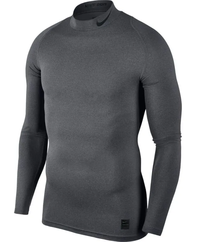 Nike Pro LS Comp Top Mock - carbon heather/black/black Nike Pro LS Comp Top Mock - carbon heather/black/black
