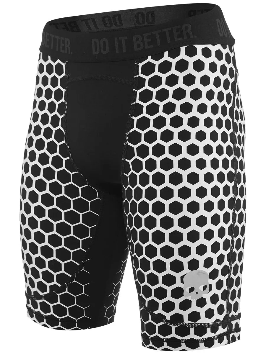 hydrogen-printed-second-skin-shorts-man-black-white-1 Hydrogen Printed Second Skin Shorts Man - black/white
