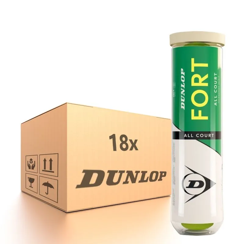 DunlopFortAllCourtNewPackKarton Dunlop Fort All Court 18 x 4B