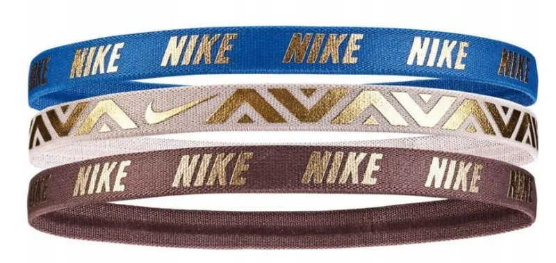 Nike Metallic Hairbands 3 pack Nike Metallic Hairbands 3 pack