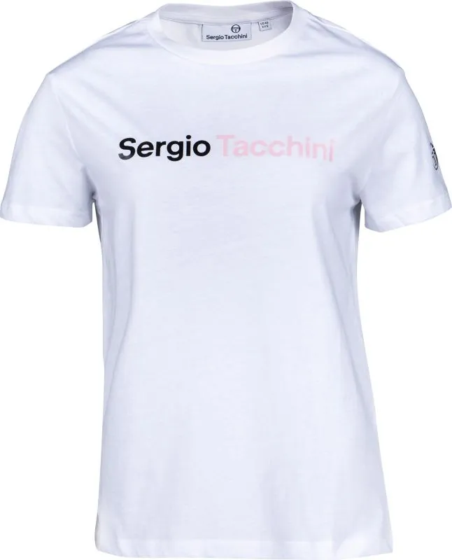 Sergio Tacchini Robin Woman T-shirt - white/pink Sergio Tacchini Robin Woman T-shirt - white/pink