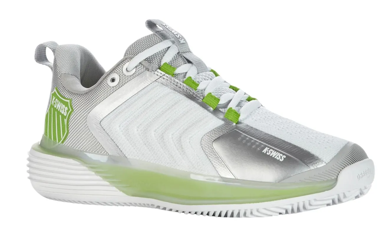 K-Swiss Ultrashot 3 HB - white/gray violet/lime green
