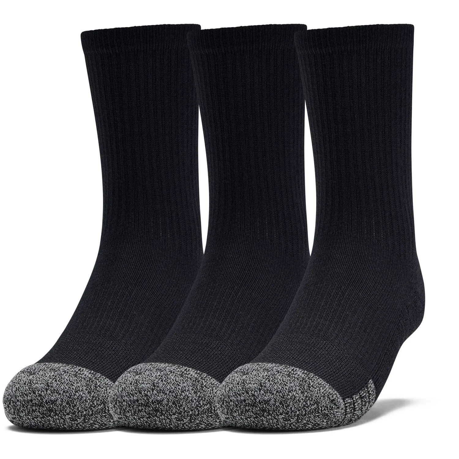 Under Armour Youth Heatgear Crew - 3P /black/grey