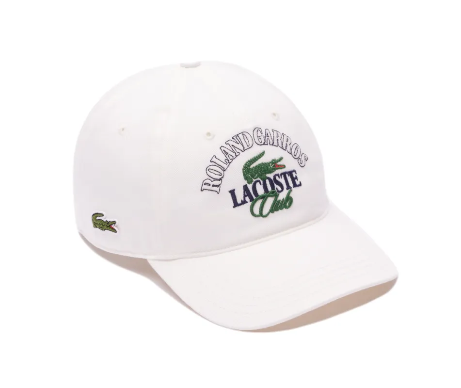 Lacoste Roland Garros Edition Cap - white