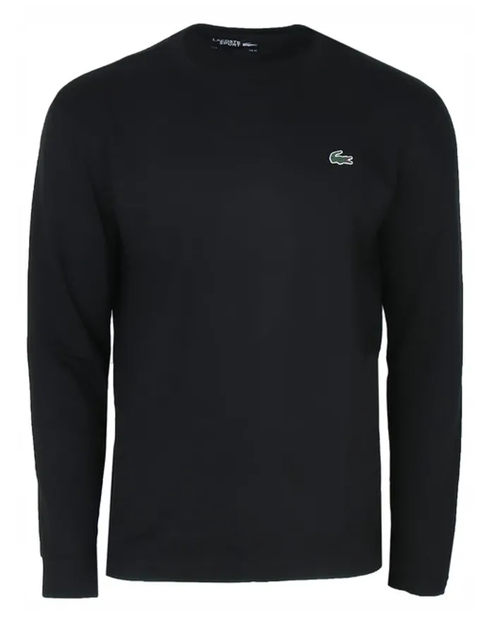 Lacoste Men's Long Sleeve Tee - black Lacoste Men's Long Sleeve Tee - black