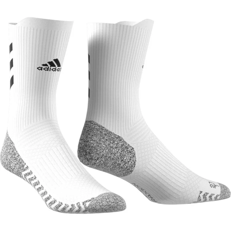 Adidas Alphaskin Crew Socks 1P - white/black/black Adidas Alphaskin Crew Socks 1P - white/black/black