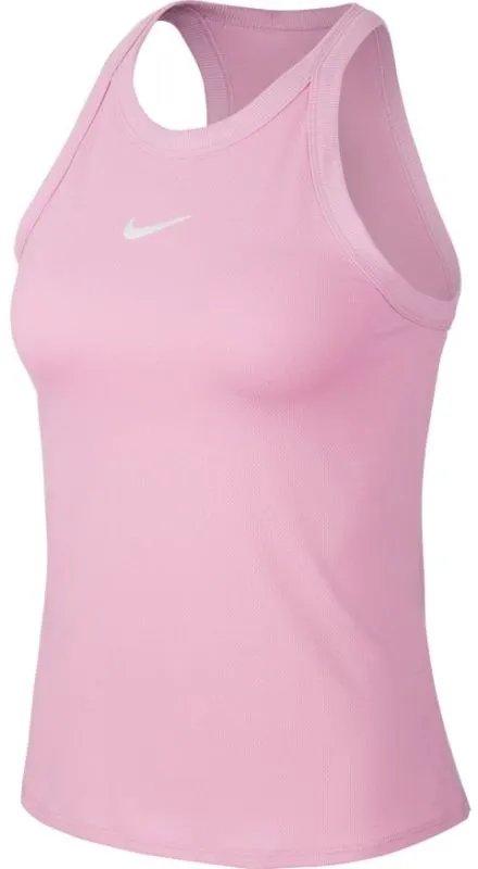 Nike Court Dry Tank W - pink rise/white