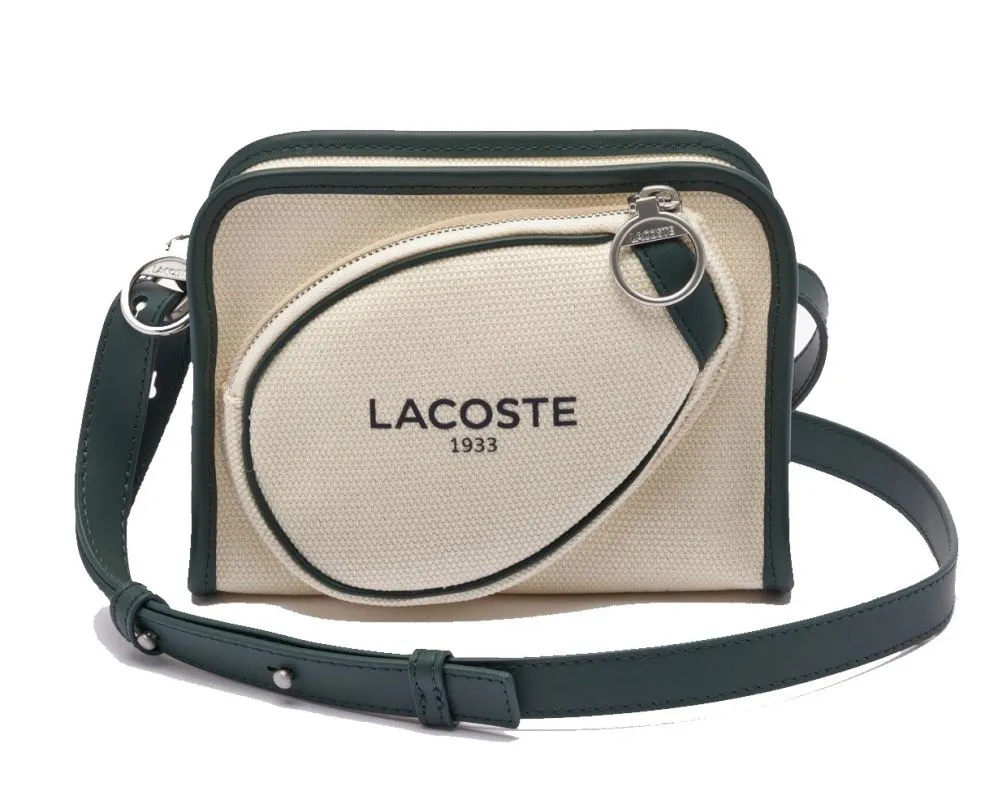NU4339TD_F89_24 Lacoste Tennis Style Textile Shoulder Bag