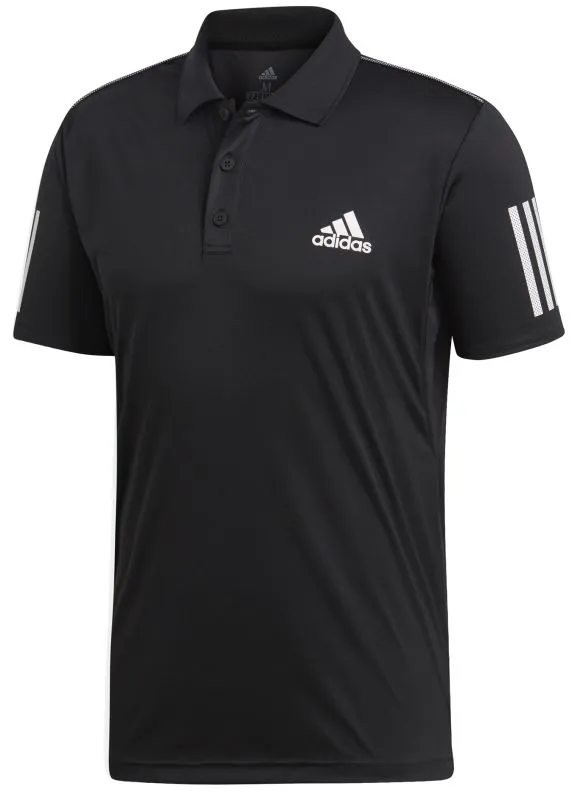 adidas-club-3-stripes-polo-black-black-white-1 Adidas Club 3-Stripes Polo - black/black/white