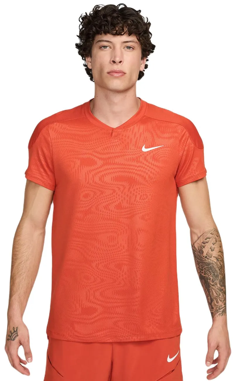 Nike Court Dri-Fit Slam RG Tennis Top - rust factor/white