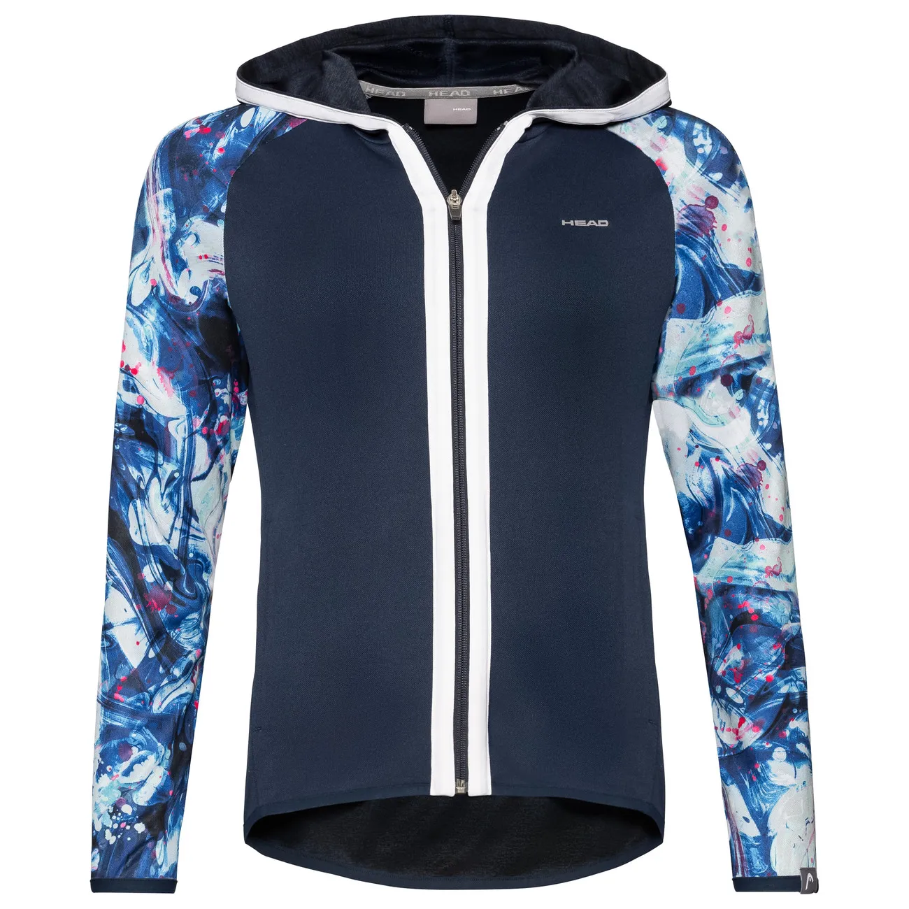 Head Action Hoodie FZ W - dark blue/white Head Action Hoodie FZ W - dark blue/white