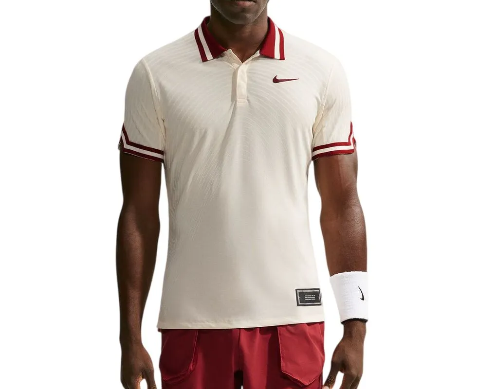 Nike Court Slam Aero-FIT Tennis - pale cream/team red