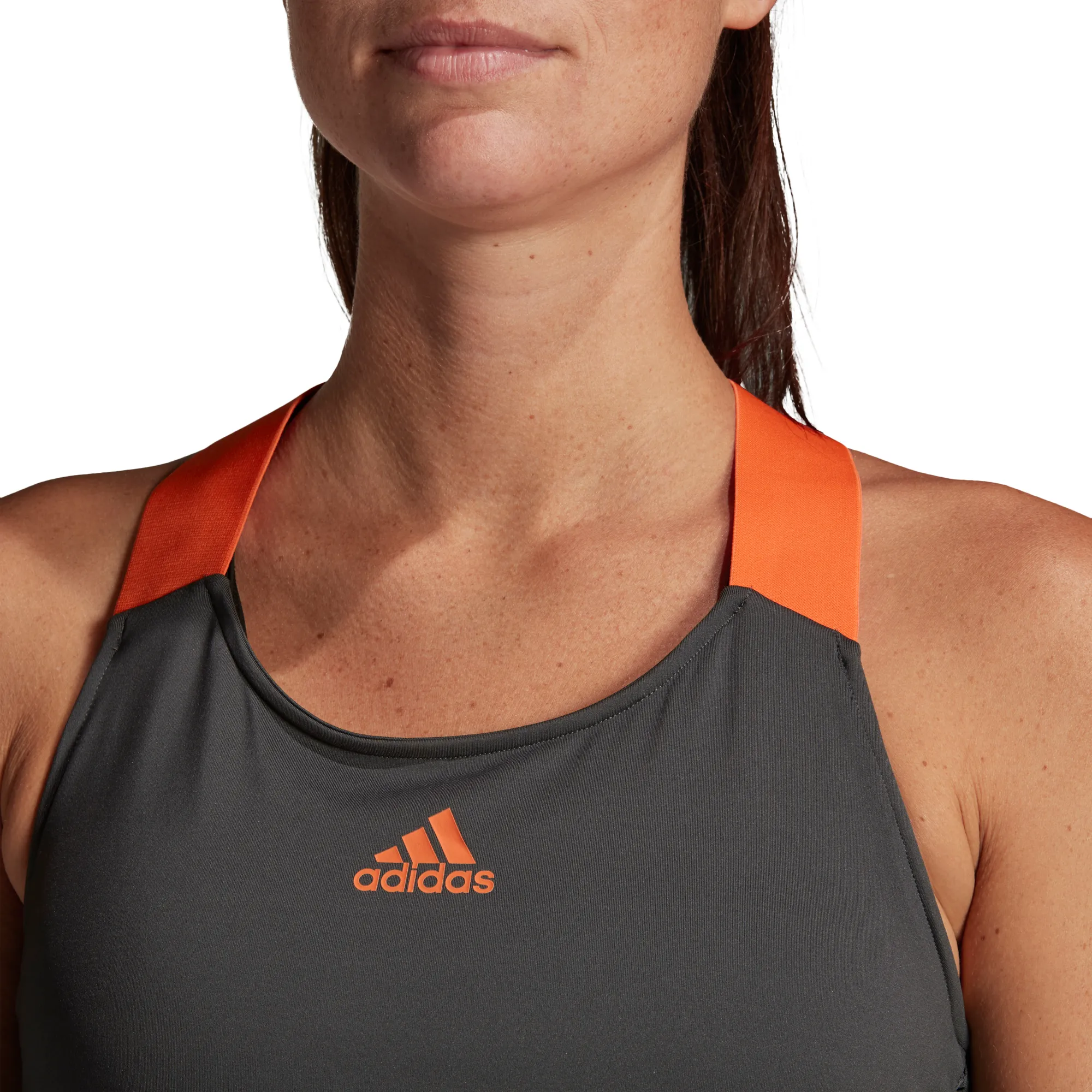 adidas-y-tank-primeblue-tank-top-women-grey-six-true-orange-5 Adidas Y-Tank Primeblue Tank Top Women - grey six/true orange