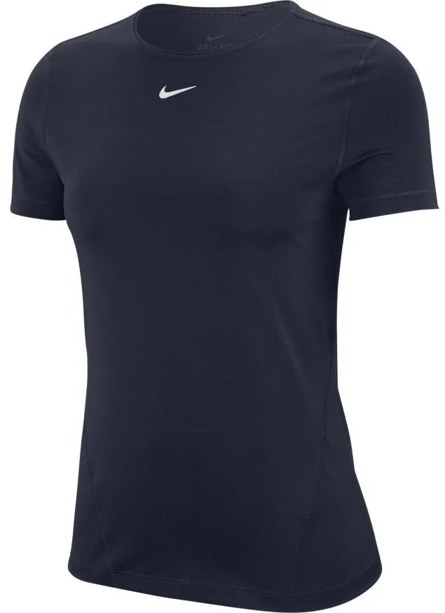 Nike Pro Top SS All Over Mesh W - obsidian/white