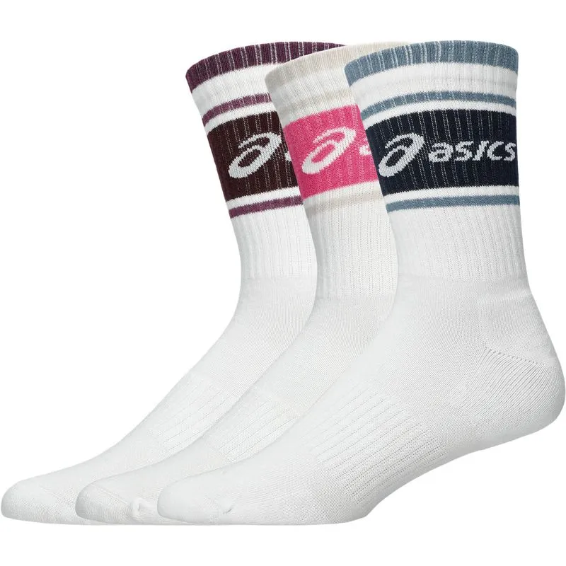 Asics Logo Crew 3P - dark aubergine/bubblegum/midnight