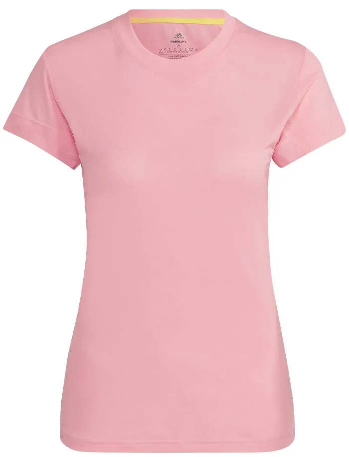 HP0728_1_APPAREL_Photography_Front-View_white Adidas Freelift Tee - beam pink