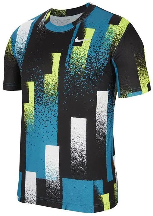 Nike Court Dry Top Print - topaz mist/white Nike Court Dry Top Print - topaz mist/white