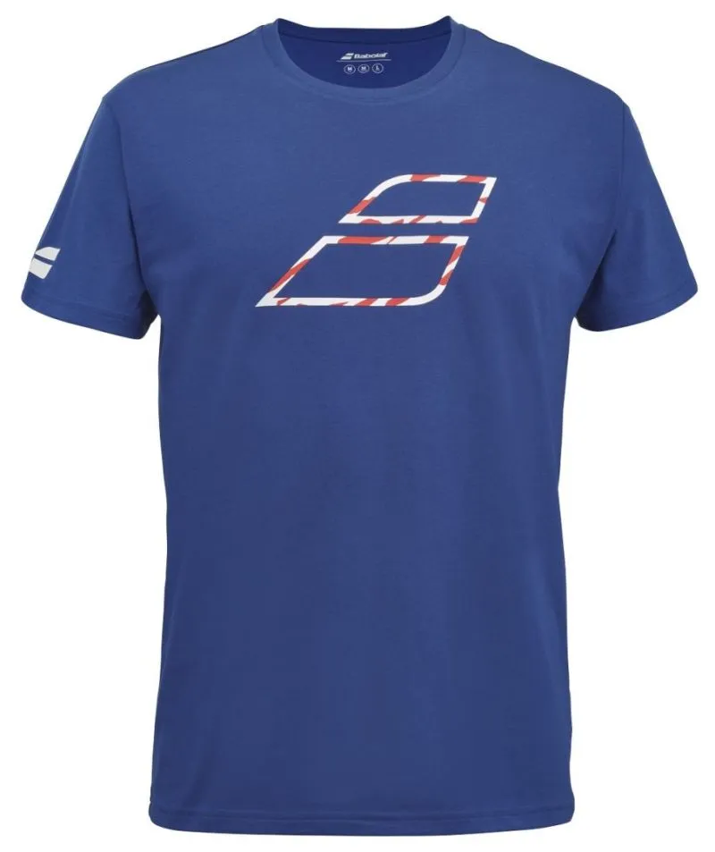 Babolat Exercise Big Flag Tee Men - sodalite blue