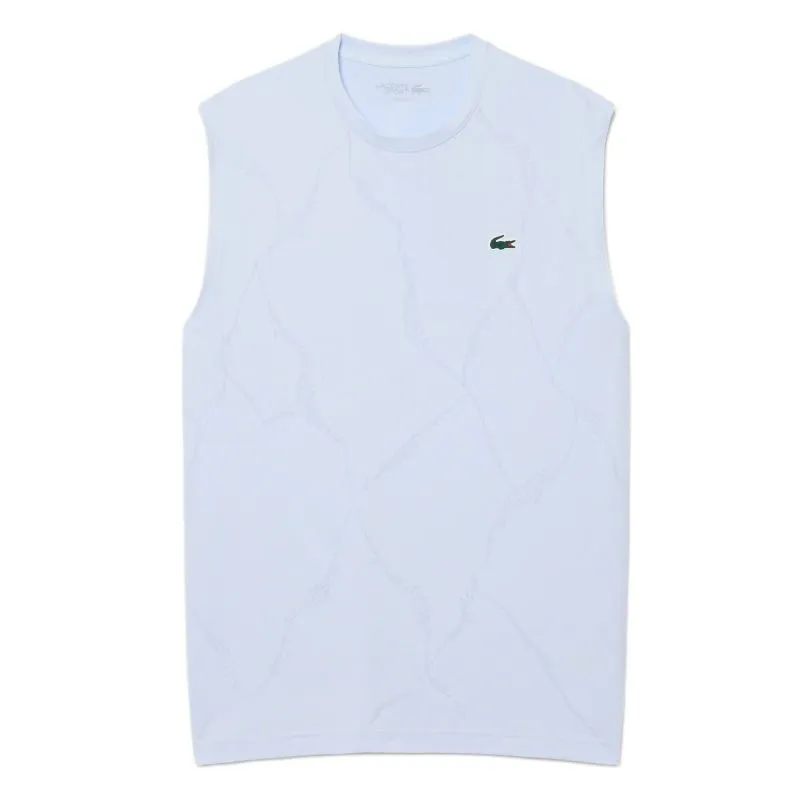 Lacoste Ultra Dry Crocodile Jacquard Tennis - sugared blue