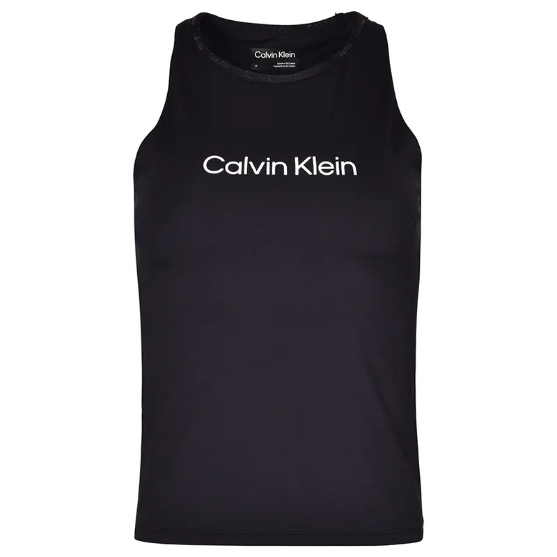 Calvin Klein WO - Tank Top W/Shelf Bra - black beauty