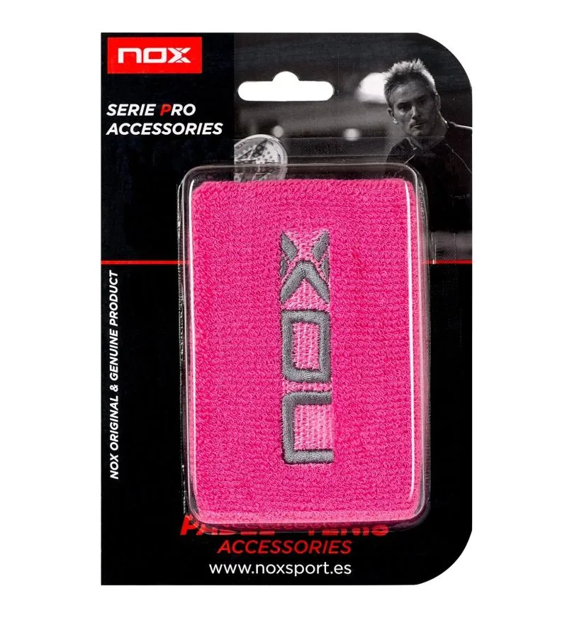 NOX Sport Wirstband 2P - pink/white