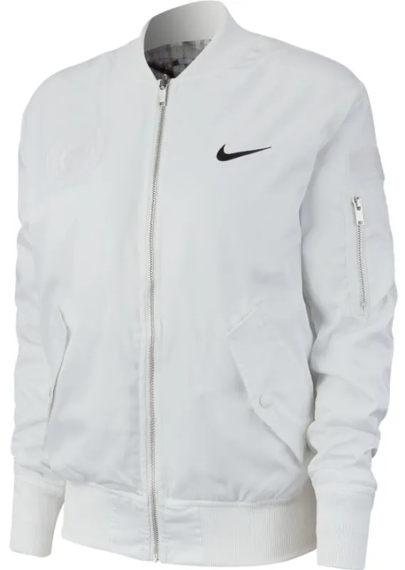 Nike Court Slam LN Men's Tennis Jacket - white/black