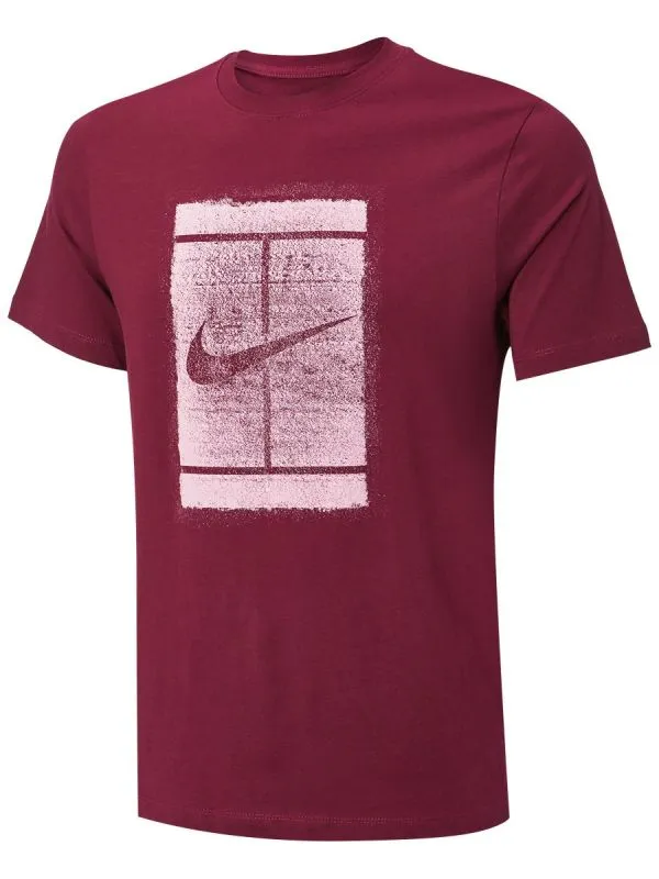 Nike Court Tee Seasonal Court M - dark beetroot/elemental pink Nike Court Tee Seasonal Court M - dark beetroot/elemental pink