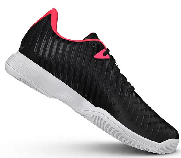 Adidas Barricade Court W - black/matte silver/flash red
