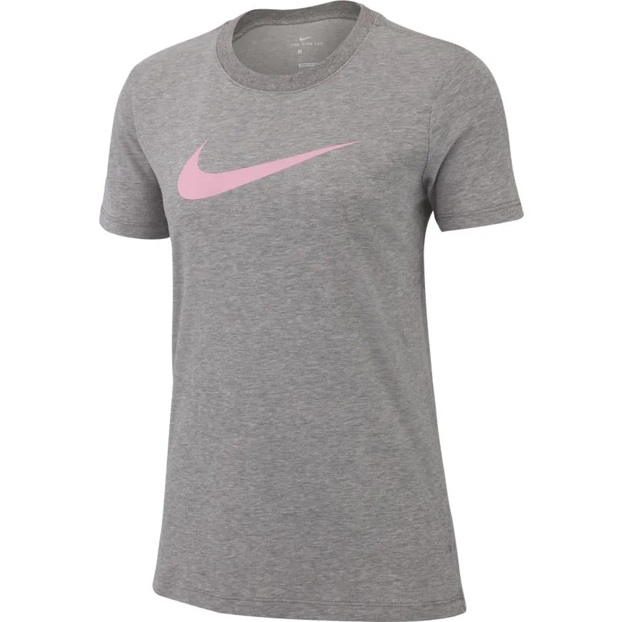 nike-dry-tee-dfc-crew-w-carbon-heather-heather-pink-rise-1 Nike Dry Tee DFC Crew W - carbon heather/heather/pink rise