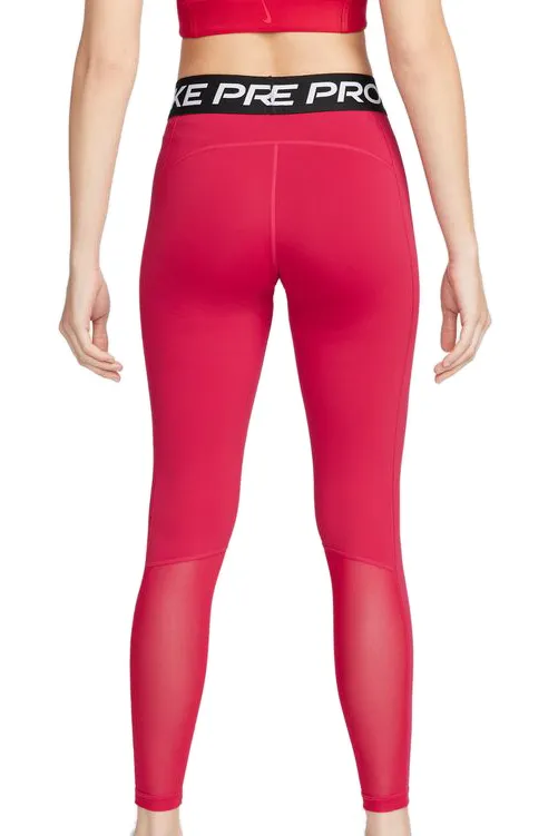 Nike Pro Dri-Fit Tight Hi Rise - mystic hibiscus/black/white