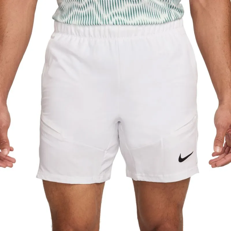 Nike Court Advantage Dri-Fit 7" Tennis Shorts - white/white/black