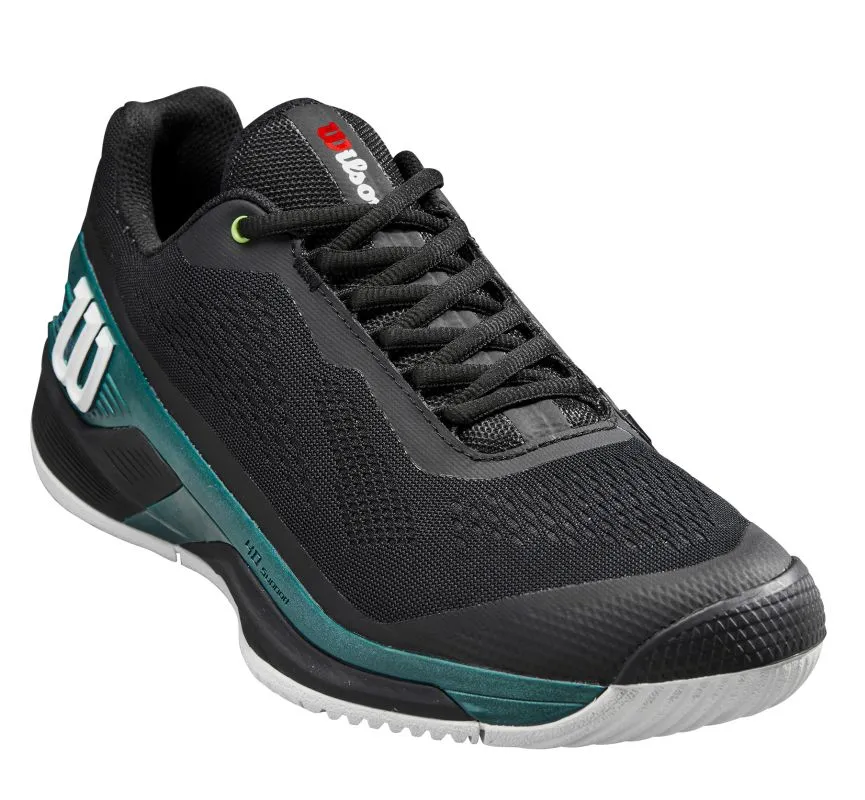 Men’s shoes Wilson Rush Pro 4.0 Blade - black/black/deep teal - Black, Turquoise