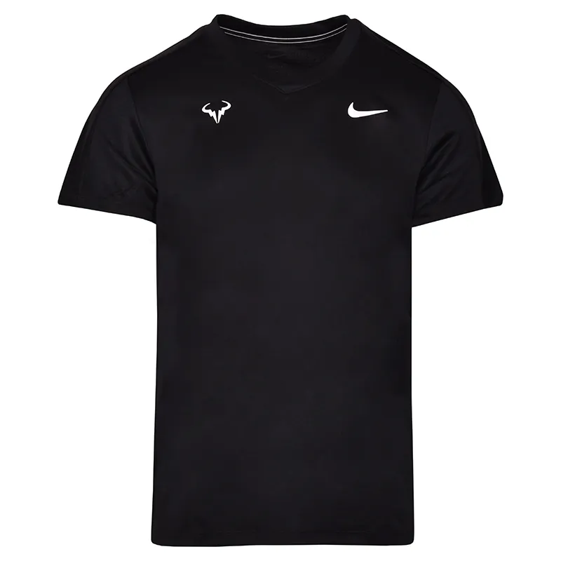 Nike Court Dri-Fit Challenger Top SS Rafa - black/white Nike Court Dri-Fit Challenger Top SS Rafa - black/white