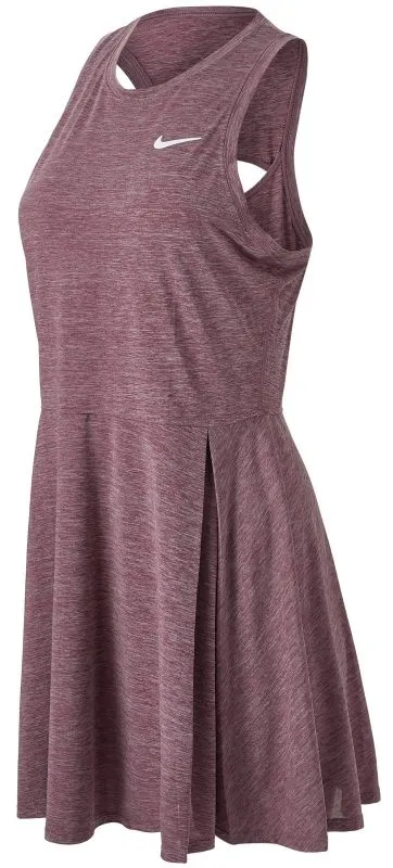 Nike Court Dri-Fit Advantage Dress W - dark beetroot/white