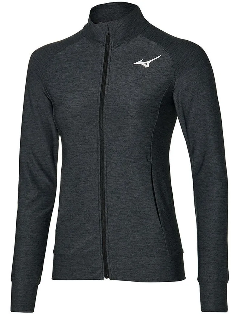 Women's jumper Mizuno Training Jacket - black melange - Black