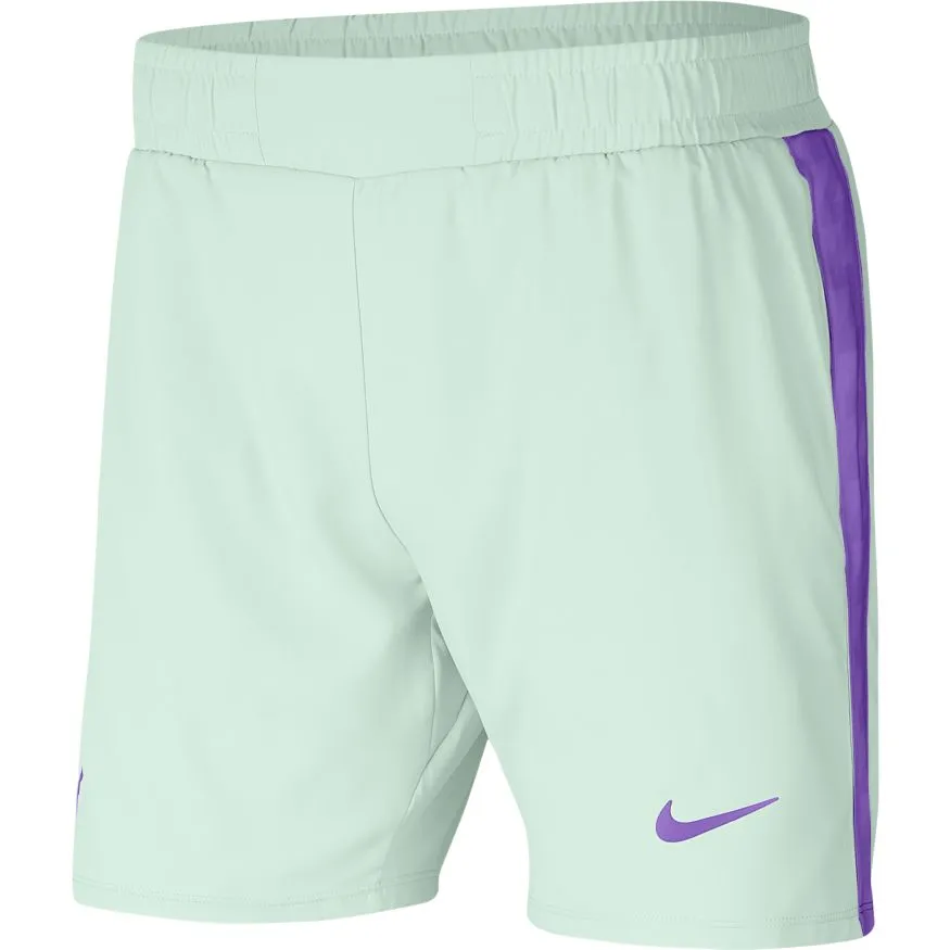 Nike Court Rafa Short 7in - barely green/bright mango