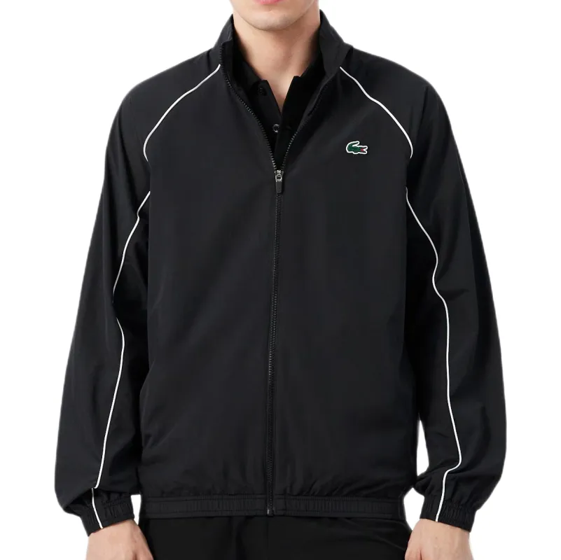 Lacoste Sport Water-Repellent Trim Accent Track - black/white