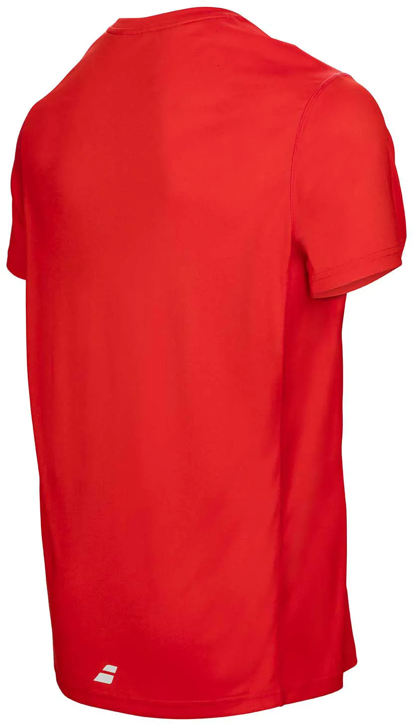 babolat-core-flag-club-tee-boy-strike-red-2 Babolat Core Flag Club Tee Boy - strike red