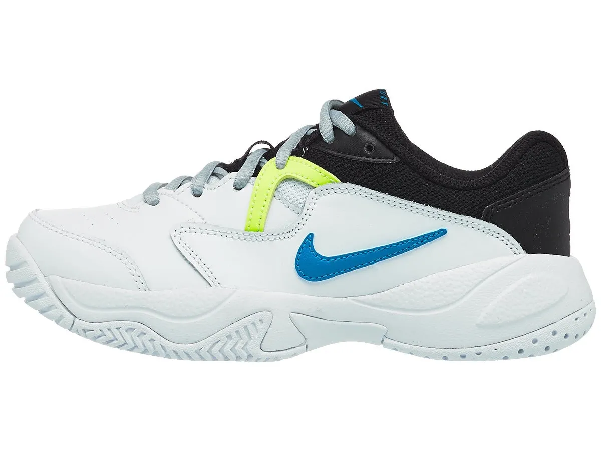 Nike Jr Court Lite 2 - white/neo turq/hot lime