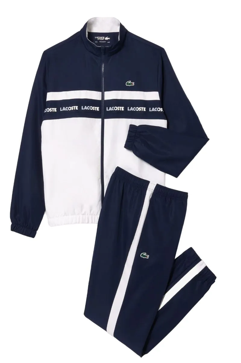 Lacoste Sportsuit Logo Stripe Tennis Tracksuit