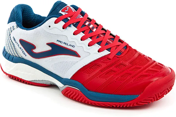 Joma Pro Roland Clay - white/red