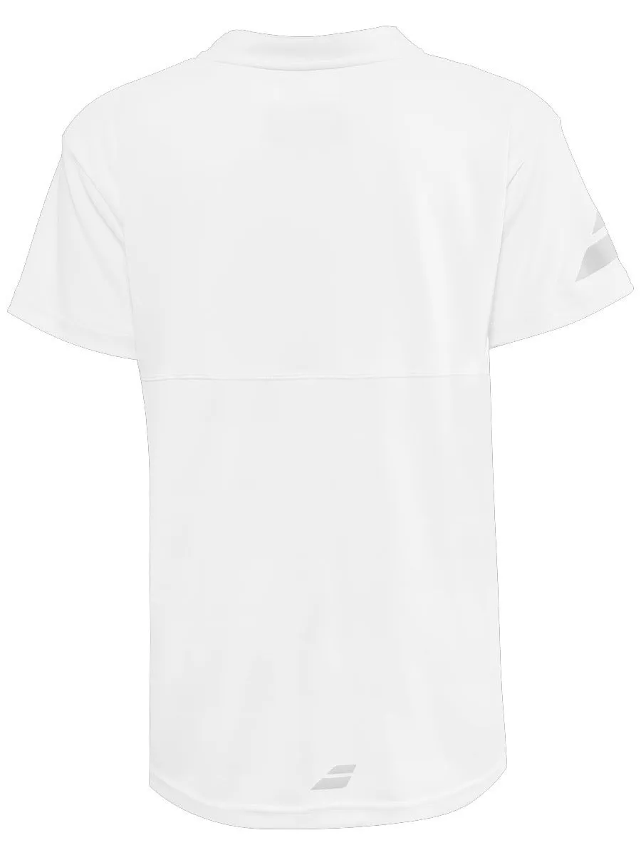 Babolat Play Polo Boy - white/white