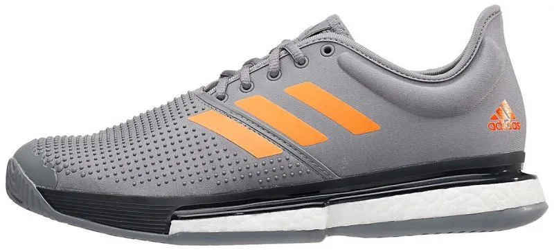 Adidas SoleCourt Boost M - grey heather/flame orange/carbon
