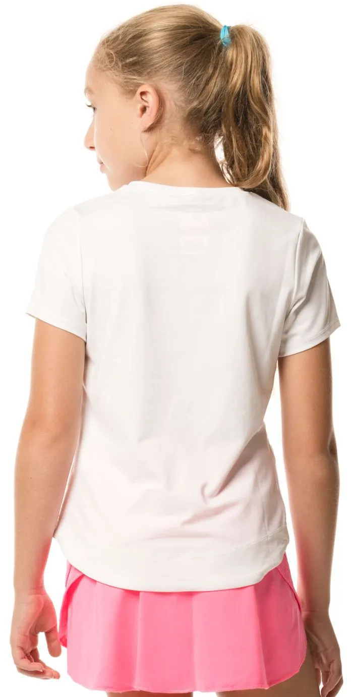 Lucky in Love Core Dynamic High-Low S/S Girls - white