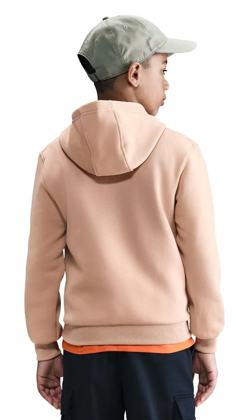 Nike Kids Sportswear Club Fleece Pullover - hemp/white