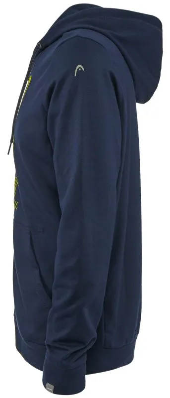 Head Club Fynn Hoodie FZ M - dark blue/yellow