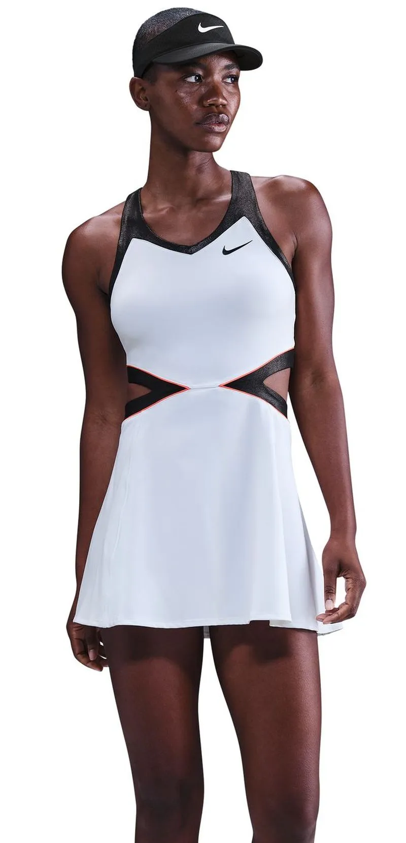 Nike Court Slam Dri-Fit - white/black/hot punch Nike Court Slam Dri-Fit - white/black/hot punch