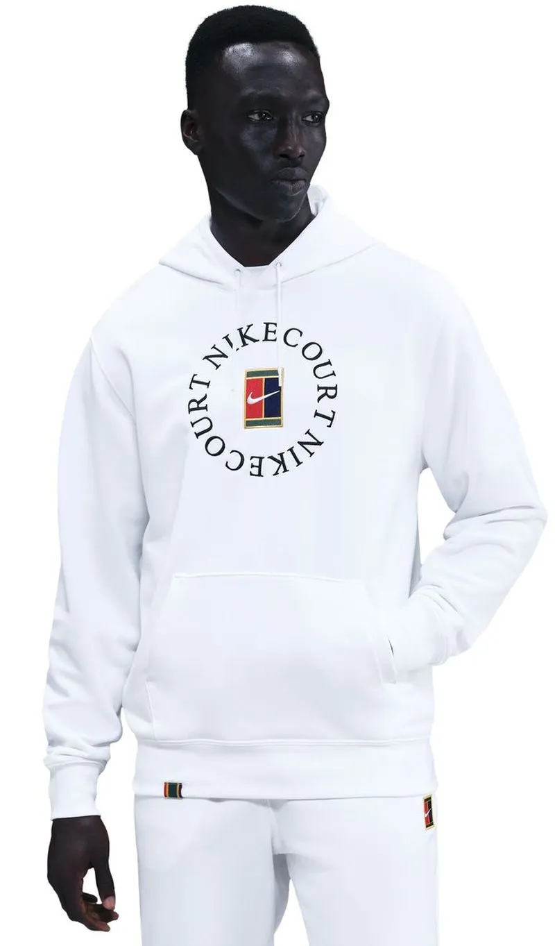 Nike Court Heritage French Terry Tennis Pullover - white/black Nike Court Heritage French Terry Tennis Pullover - white/black