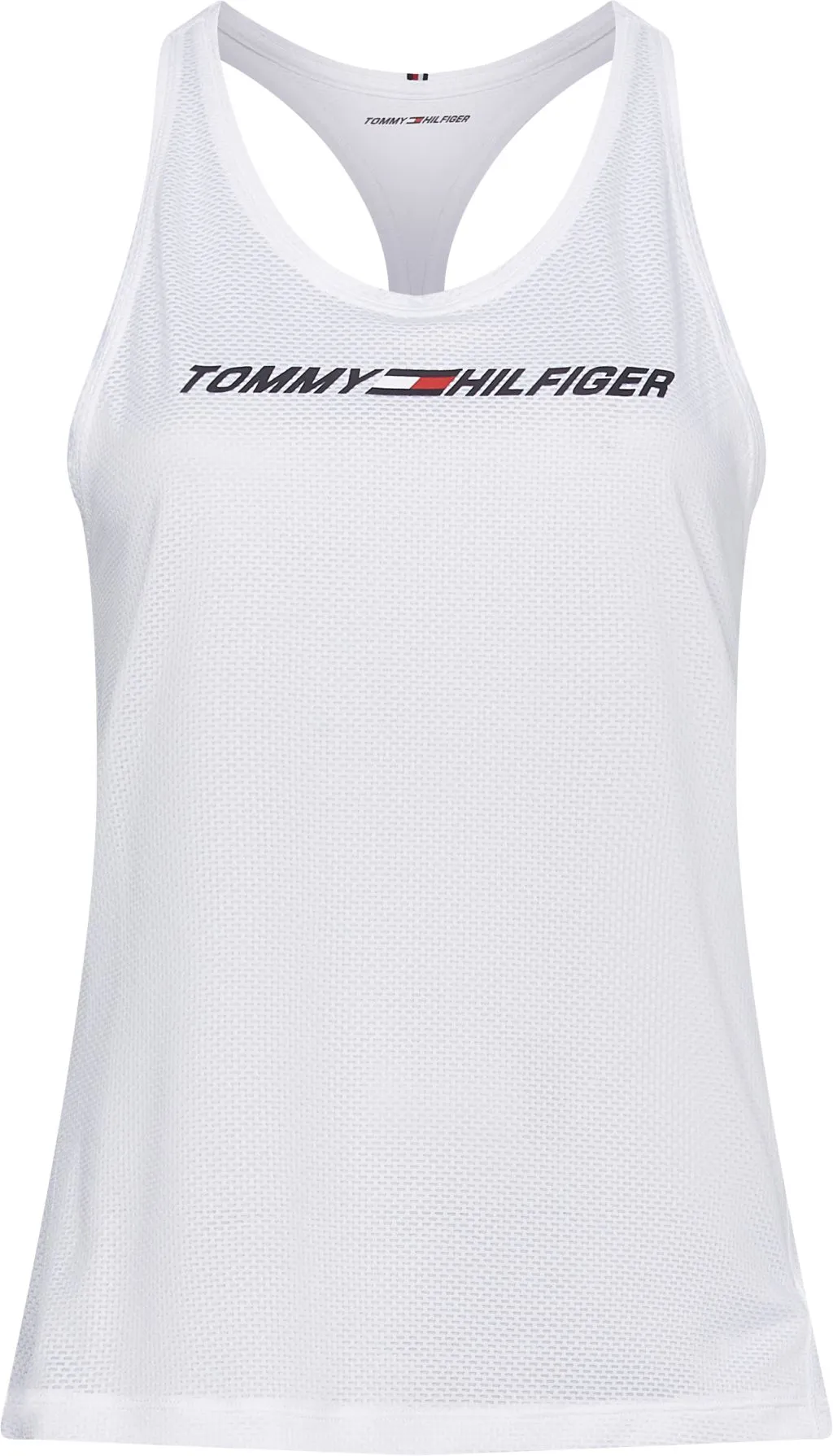 Tommy Hilfiger Reg Graphic Mesh C-NK Tank Top - optic white